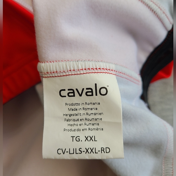 Cavalo Men's Performance Long Sleeve Bicycle Jersey, Size:XXL Color: Red - Picture 7 of 13